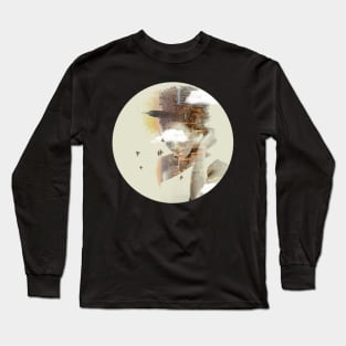 New York City Rising 2- Double Exposure Long Sleeve T-Shirt